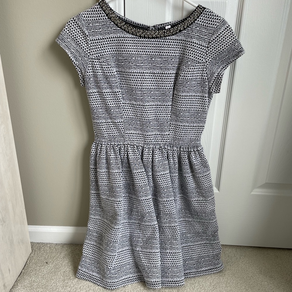 Xhilaration A Line Dress with Beaded Neckline